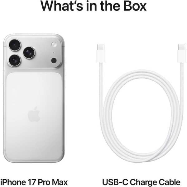 Apple iPhone 17 Pro Max 512GB Silver 5G (Nano SIM + eSIM) with FaceTime – International Version - Image 4