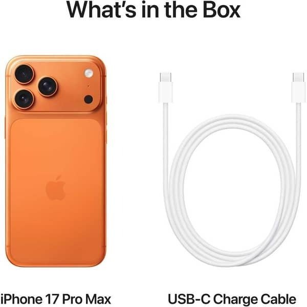 Apple iPhone 17 Pro Max 1TB Cosmic Orange 5G (Nano SIM + eSIM) with FaceTime – International Version - Image 2